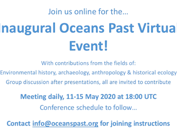 Iniciativa Marine Lexicon apresentada no  Ocean’s Past Virtual Meeting