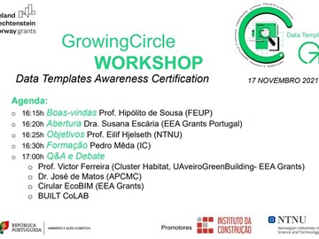 Workshop Growing Circle - Data Templates Awareness Certification