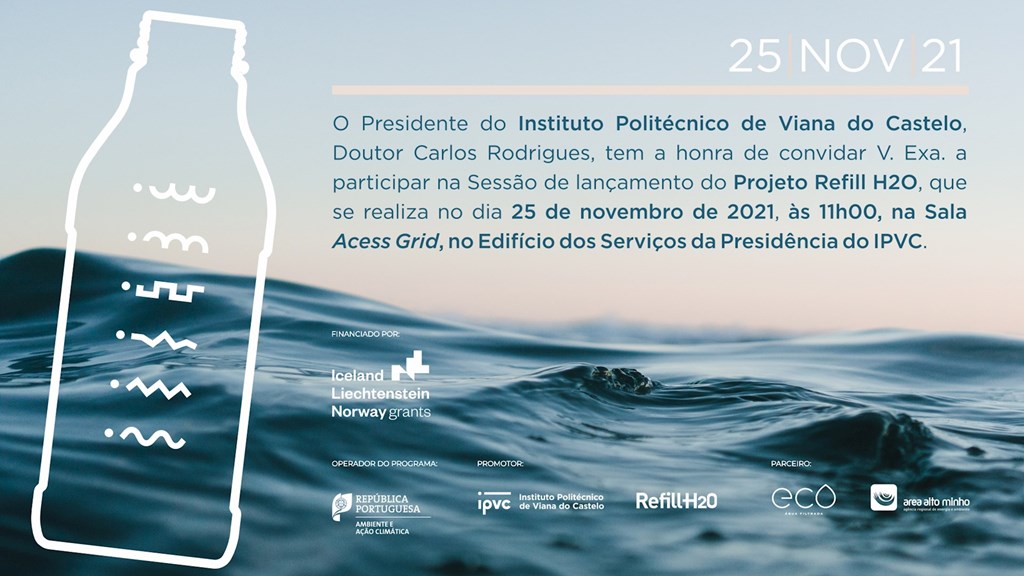 O Instituto Politécnico de Viana do Castelo (IPVC) distribui pela comunidade académica 10 mil garrafas reutilizáveis