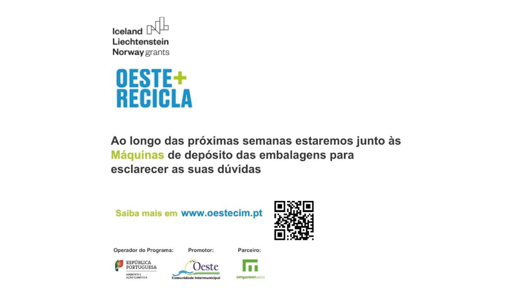 OESTE + RECICLA realiza ações de sensibilização junto da população