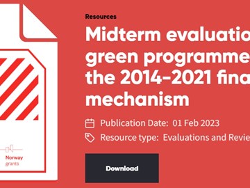 Midterm evaluation of Green Programmes 
