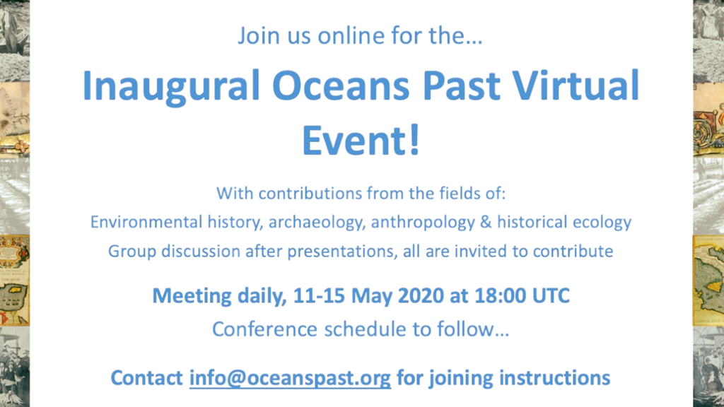 Iniciativa Marine Lexicon apresentada no  Ocean’s Past Virtual Meeting