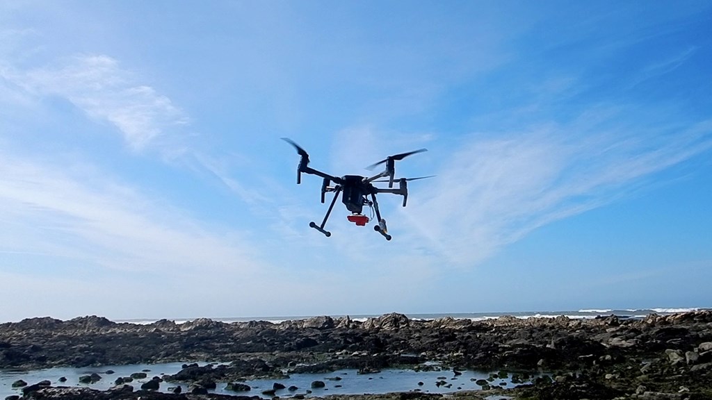 Iniciativa bilateral UAV4SEA voa sobre a zona costeira