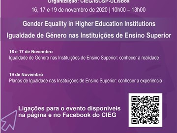  Webinar: GE-HEI - Gender Equality in Higher Education Institutions