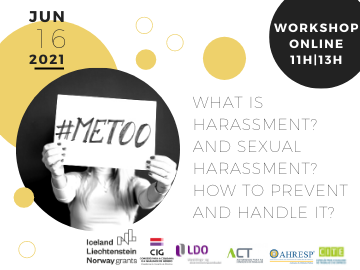 Workshop | What is harassment? And sexual harassment? How to prevent and handle it?