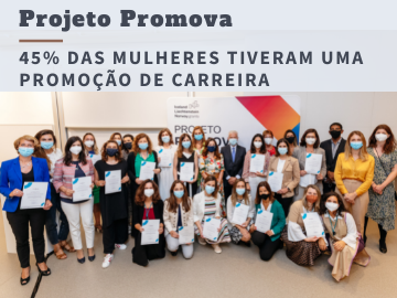 Projeto PROMOVA promove 45% das mulheres  a cargos executivos e de gestão