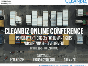 Conferência online CLEANBIZ sensibilizou para a relevância do combate à corrupção no comércio internacional