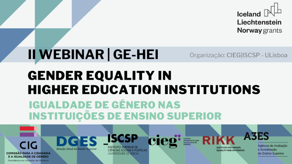II Webinar GE-HEI - Gender Equality in High Education Institutions