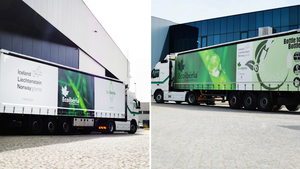 Ecoibéria applies new tarpaulins in Goods Transport within the scope of the Bottle to Bottle project