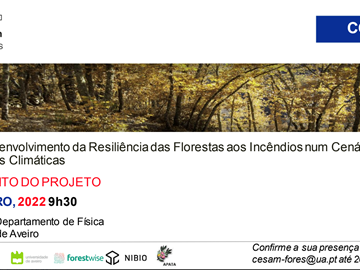 Launch of the FoRES Project Development of Forest Resilience to Fires in a Scenario of Climate Change