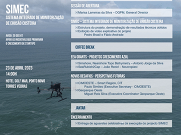 Evento Final do Projeto SIMEC - Sistema Integrado de Monitorização de Erosão Costeira